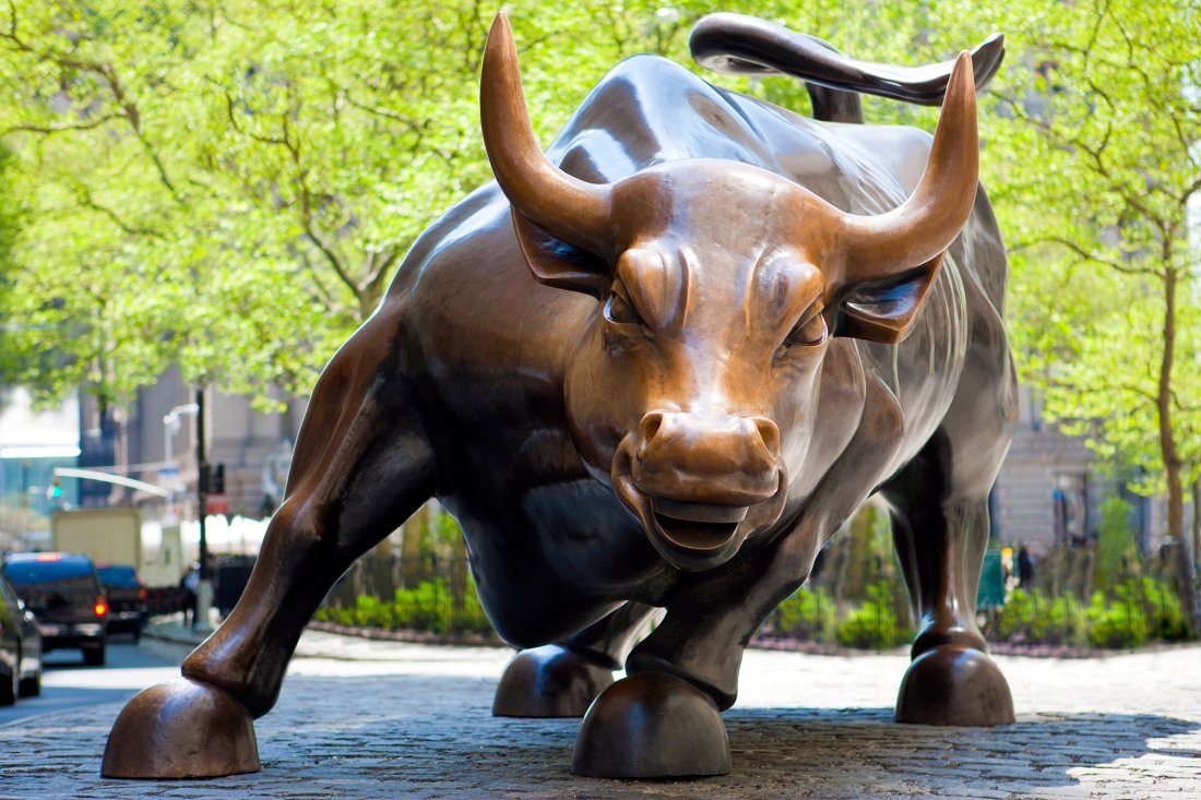 outdoor large bronze wall street bull statue metal famous animal sculpture
